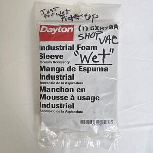 Dayton (1) 5x879A Industrial Foam Sleeve, Vacuum Accessory